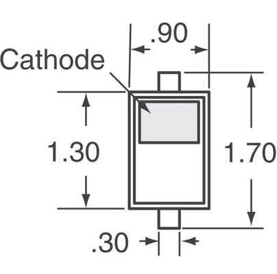 Supporto di superficie SOD-523 380mA del diodo 40 V 380mA dell'interruttore di accensione CI di ZLLS350TA