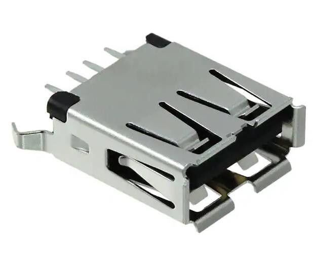 1734366-1 USB-A (USB TYPE-A) USB 2.0 Connessione per il ricevitore 4 Posizione attraverso il foro
