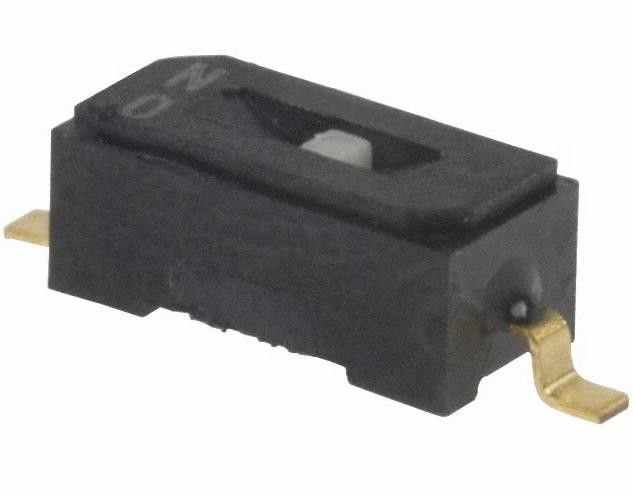 CHS-01TB Interruttori DIP SPST 1 Posizione Attuatore di scivolo di superficie 100mA 6VDC